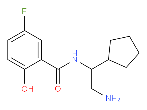 N-(2-amino-1-cyclopentylethyl)-5-fluoro-2-hydroxybenzamide