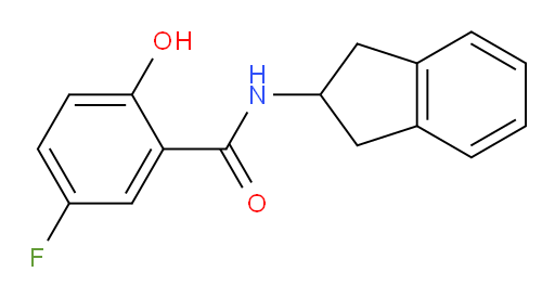 N-(2,3-dihydro-1H-inden-2-yl)-5-fluoro-2-hydroxybenzamide