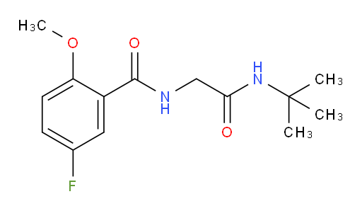 N-(2-(tert-butylamino)-2-oxoethyl)-5-fluoro-2-methoxybenzamide