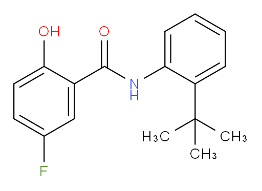 N-(2-(tert-butyl)phenyl)-5-fluoro-2-hydroxybenzamide