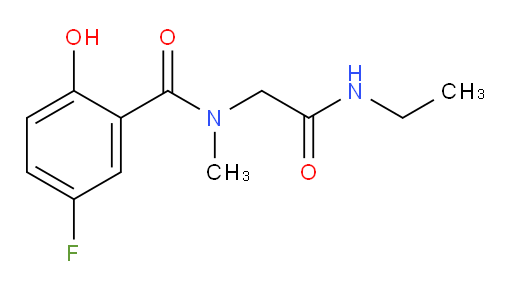N-(2-(ethylamino)-2-oxoethyl)-5-fluoro-2-hydroxy-N-methylbenzamide