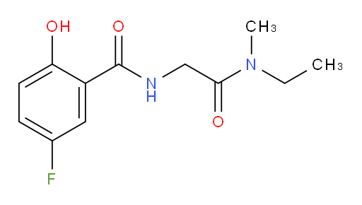 N-(2-(ethyl(methyl)amino)-2-oxoethyl)-5-fluoro-2-hydroxybenzamide