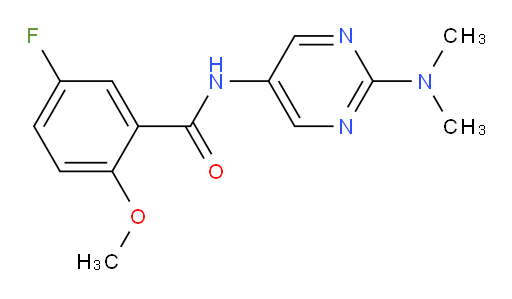 N-(2-(dimethylamino)pyrimidin-5-yl)-5-fluoro-2-methoxybenzamide