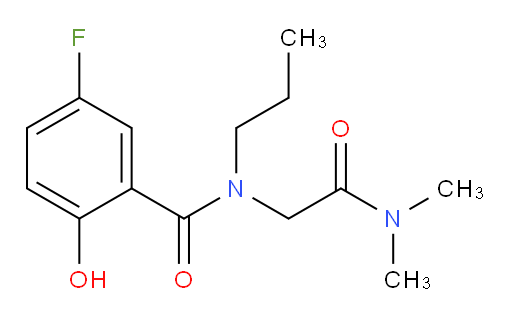 N-(2-(dimethylamino)-2-oxoethyl)-5-fluoro-2-hydroxy-N-propylbenzamide