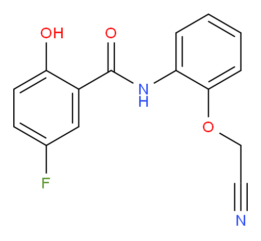 N-(2-(cyanomethoxy)phenyl)-5-fluoro-2-hydroxybenzamide