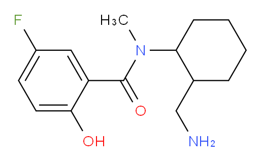 N-(2-(aminomethyl)cyclohexyl)-5-fluoro-2-hydroxy-N-methylbenzamide