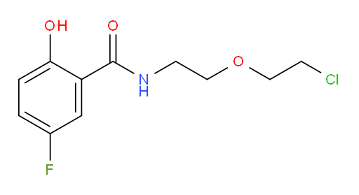 N-(2-(2-chloroethoxy)ethyl)-5-fluoro-2-hydroxybenzamide