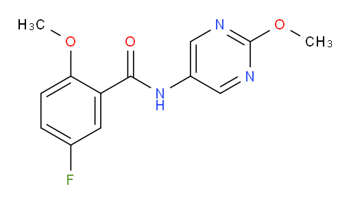 5-fluoro-2-methoxy-N-(2-methoxypyrimidin-5-yl)benzamide