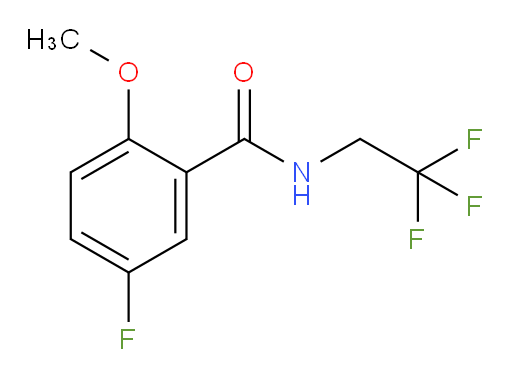 5-fluoro-2-methoxy-N-(2,2,2-trifluoroethyl)benzamide