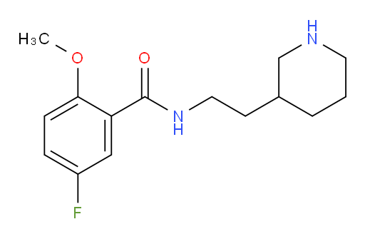 5-fluoro-2-methoxy-N-(2-(piperidin-3-yl)ethyl)benzamide