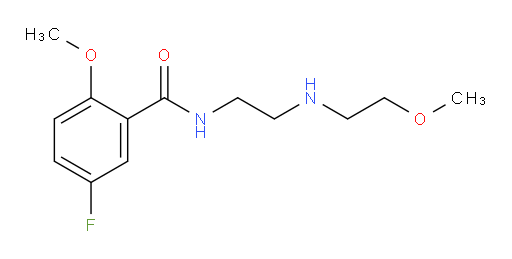 5-fluoro-2-methoxy-N-(2-((2-methoxyethyl)amino)ethyl)benzamide