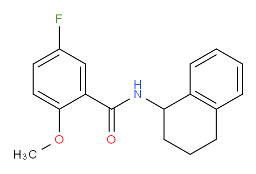 5-fluoro-2-methoxy-N-(1,2,3,4-tetrahydronaphthalen-1-yl)benzamide