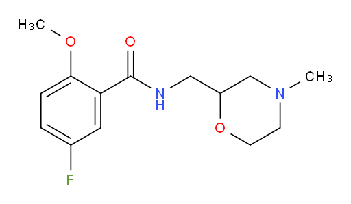 5-fluoro-2-methoxy-N-((4-methylmorpholin-2-yl)methyl)benzamide