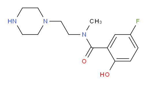 5-fluoro-2-hydroxy-N-methyl-N-(2-(piperazin-1-yl)ethyl)benzamide