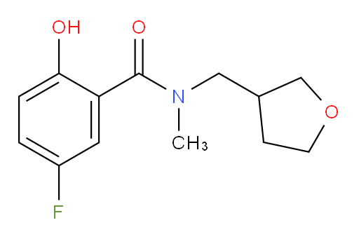 5-fluoro-2-hydroxy-N-methyl-N-((tetrahydrofuran-3-yl)methyl)benzamide