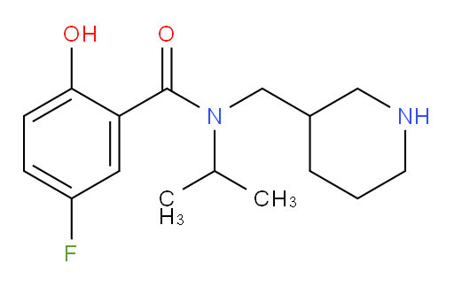 5-fluoro-2-hydroxy-N-isopropyl-N-(piperidin-3-ylmethyl)benzamide