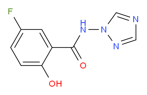5-fluoro-2-hydroxy-N-(1H-1,2,4-triazol-1-yl)benzamide