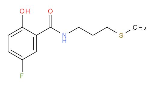 5-fluoro-2-hydroxy-N-(3-(methylthio)propyl)benzamide