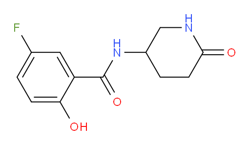 5-fluoro-2-hydroxy-N-(6-oxopiperidin-3-yl)benzamide