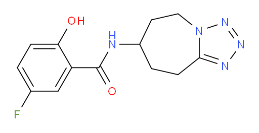 5-fluoro-2-hydroxy-N-(6,7,8,9-tetrahydro-5H-tetrazolo[1,5-a]azepin-7-yl)benzamide