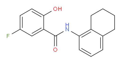 5-fluoro-2-hydroxy-N-(5,6,7,8-tetrahydronaphthalen-1-yl)benzamide