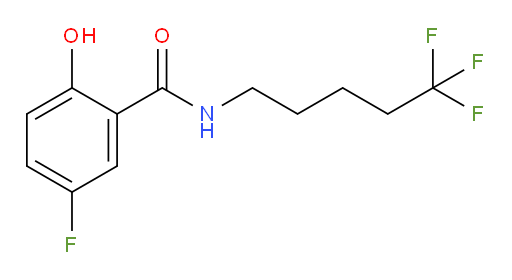 5-fluoro-2-hydroxy-N-(5,5,5-trifluoropentyl)benzamide