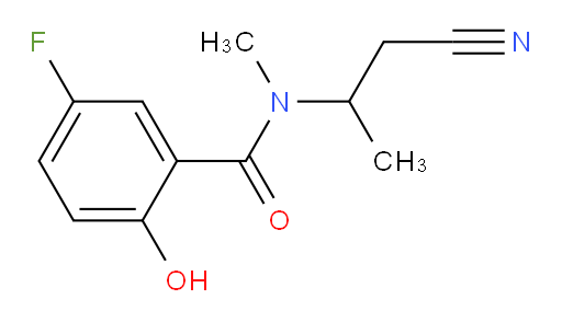 N-(1-cyanopropan-2-yl)-5-fluoro-2-hydroxy-N-methylbenzamide