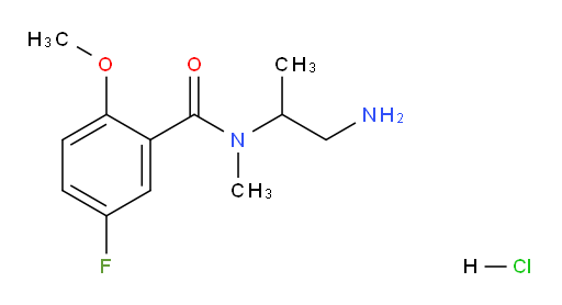 N-(1-aminopropan-2-yl)-5-fluoro-2-methoxy-N-methylbenzamide hydrochloride