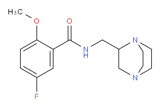 N-(1,4-diazabicyclo[2.2.2]octan-2-ylmethyl)-5-fluoro-2-methoxybenzamide