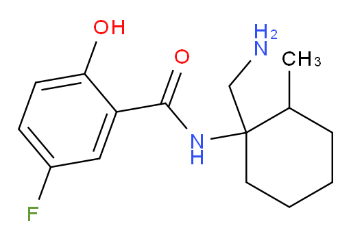 N-(1-(aminomethyl)-2-methylcyclohexyl)-5-fluoro-2-hydroxybenzamide