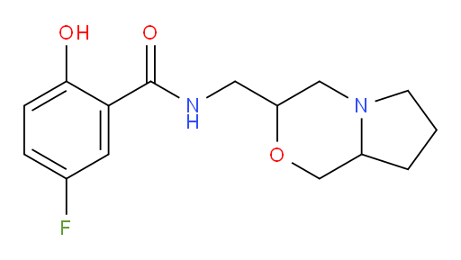 5-fluoro-N-((hexahydro-1H-pyrrolo[2,1-c][1,4]oxazin-3-yl)methyl)-2-hydroxybenzamide