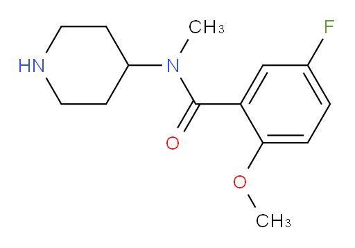 5-fluoro-2-methoxy-N-methyl-N-(piperidin-4-yl)benzamide
