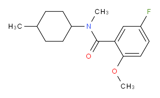 5-fluoro-2-methoxy-N-methyl-N-(4-methylcyclohexyl)benzamide