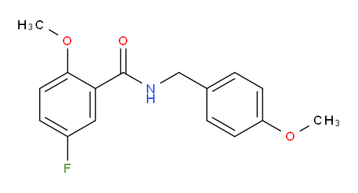 5-fluoro-2-methoxy-N-(4-methoxybenzyl)benzamide