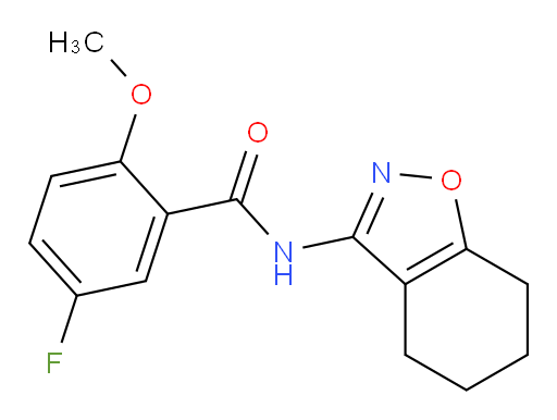 5-fluoro-2-methoxy-N-(4,5,6,7-tetrahydrobenzo[d]isoxazol-3-yl)benzamide