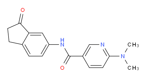 6-(dimethylamino)-N-(3-oxo-2,3-dihydro-1H-inden-5-yl)nicotinamide