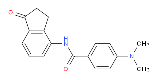 4-(dimethylamino)-N-(1-oxo-2,3-dihydro-1H-inden-4-yl)benzamide