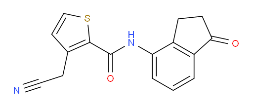 3-(cyanomethyl)-N-(1-oxo-2,3-dihydro-1H-inden-4-yl)thiophene-2-carboxamide