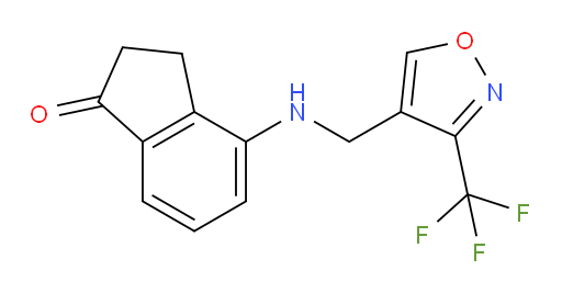4-(((3-(trifluoromethyl)isoxazol-4-yl)methyl)amino)-2,3-dihydro-1H-inden-1-one
