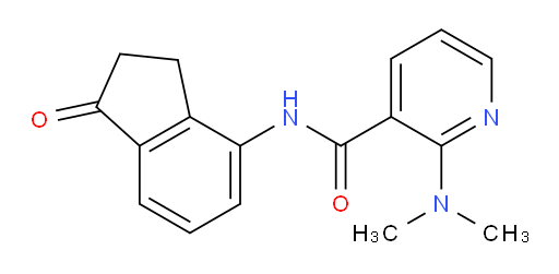 2-(dimethylamino)-N-(1-oxo-2,3-dihydro-1H-inden-4-yl)nicotinamide