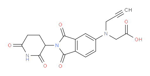 2-((2-(2,6-dioxopiperidin-3-yl)-1,3-dioxoisoindolin-5-yl)(prop-2-yn-1-yl)amino)acetic acid