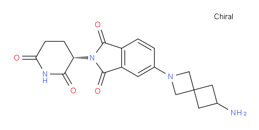 (S)-5-(6-amino-2-azaspiro[3.3]heptan-2-yl)-2-(2,6-dioxopiperidin-3-yl)isoindoline-1,3-dione