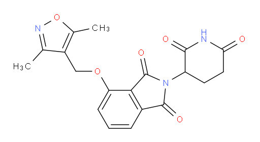 4-((3,5-dimethylisoxazol-4-yl)methoxy)-2-(2,6-dioxopiperidin-3-yl)isoindoline-1,3-dione