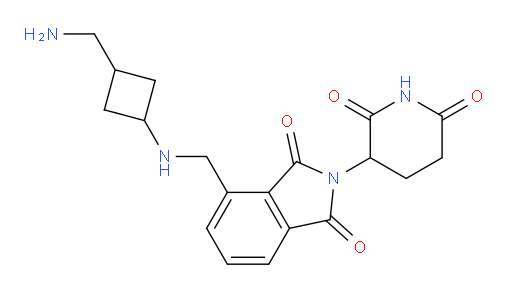 4-(((3-(aminomethyl)cyclobutyl)amino)methyl)-2-(2,6-dioxopiperidin-3-yl)isoindoline-1,3-dione