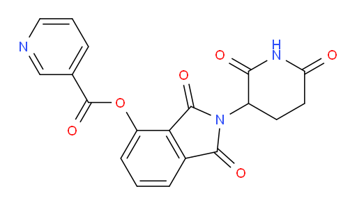 2-(2,6-dioxopiperidin-3-yl)-1,3-dioxoisoindolin-4-yl nicotinate