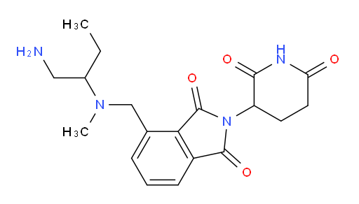 4-(((1-aminobutan-2-yl)(methyl)amino)methyl)-2-(2,6-dioxopiperidin-3-yl)isoindoline-1,3-dione