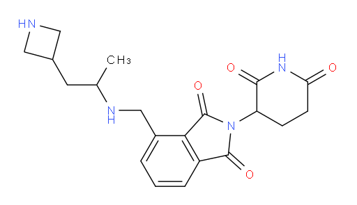 4-(((1-(azetidin-3-yl)propan-2-yl)amino)methyl)-2-(2,6-dioxopiperidin-3-yl)isoindoline-1,3-dione