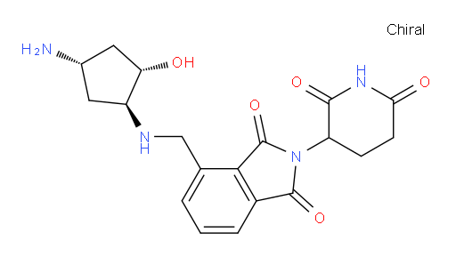 4-((((1S,2S,4S)-4-amino-2-hydroxycyclopentyl)amino)methyl)-2-(2,6-dioxopiperidin-3-yl)isoindoline-1,3-dione