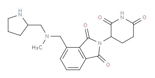 2-(2,6-dioxopiperidin-3-yl)-4-((methyl(pyrrolidin-2-ylmethyl)amino)methyl)isoindoline-1,3-dione