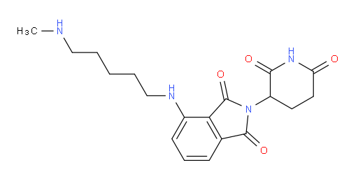 2-(2,6-dioxopiperidin-3-yl)-4-((5-(methylamino)pentyl)amino)isoindoline-1,3-dione